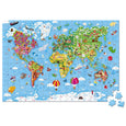 Janod - Puzzle - Giant World Map - 300 Pcs