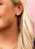 Pierced Co - Earrings - White Dog
