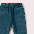Little Green Radicals - Calm Sea Check Reversible Pull On Trousers
