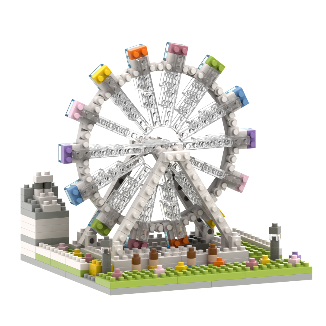 Toysmith - Brixies Small Gift Box Ferris Wheel