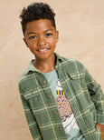 Tea Collection - Flannel Button Up Shirt