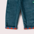 Little Green Radicals - Calm Sea Check Reversible Pull On Trousers