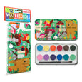 eeBoo - Mushrooms 12 Watercolors Paint Tin