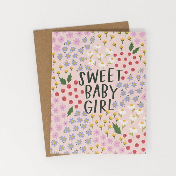 Pippi Post - Sweet Baby Girl Greeting Card