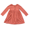 Babysprouts | Girl's Long Sleeve Henley Dress