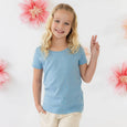 Mightly - Organic Cotton Kids Rib Knit Short Sleeve Tee