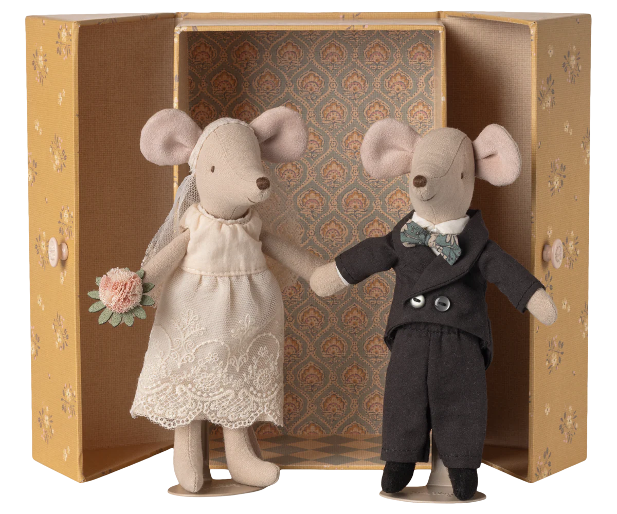 Maileg - Wedding mice couple in box, Mum and Dad