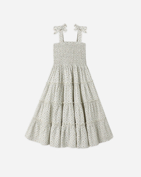 Rylee & Cru l Taylor Dress Green Fleur