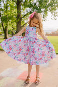 Ollie Jay - Sofia Dress in Serenity Floral | Girls Twirl Dress