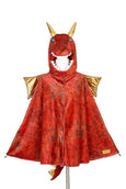 Speedy Monkey - Red Dragon Costume Cape for Kids - 4-7 yrs