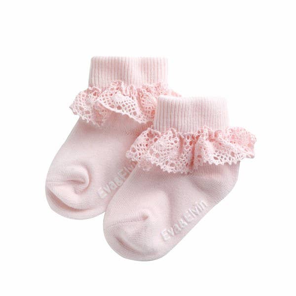 Vaenait Baby - Frill Ankle Socks - Classic Pink