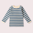 Little Green Radicals - Soft Blue Striped Long Sleeve T-Shirt