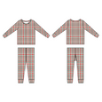 Sweet Bamboo - Big Kid Pajama -  Red Tartan