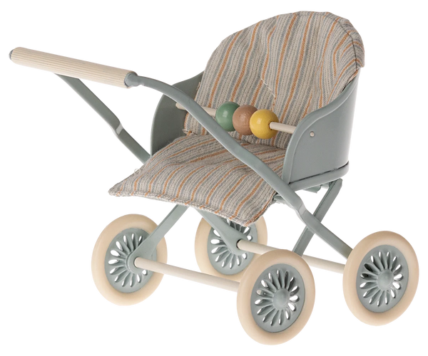 Maileg- Stroller, Baby - Blue