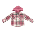 Babysprouts | Kid's Hooded Shacket - Granite Plaid