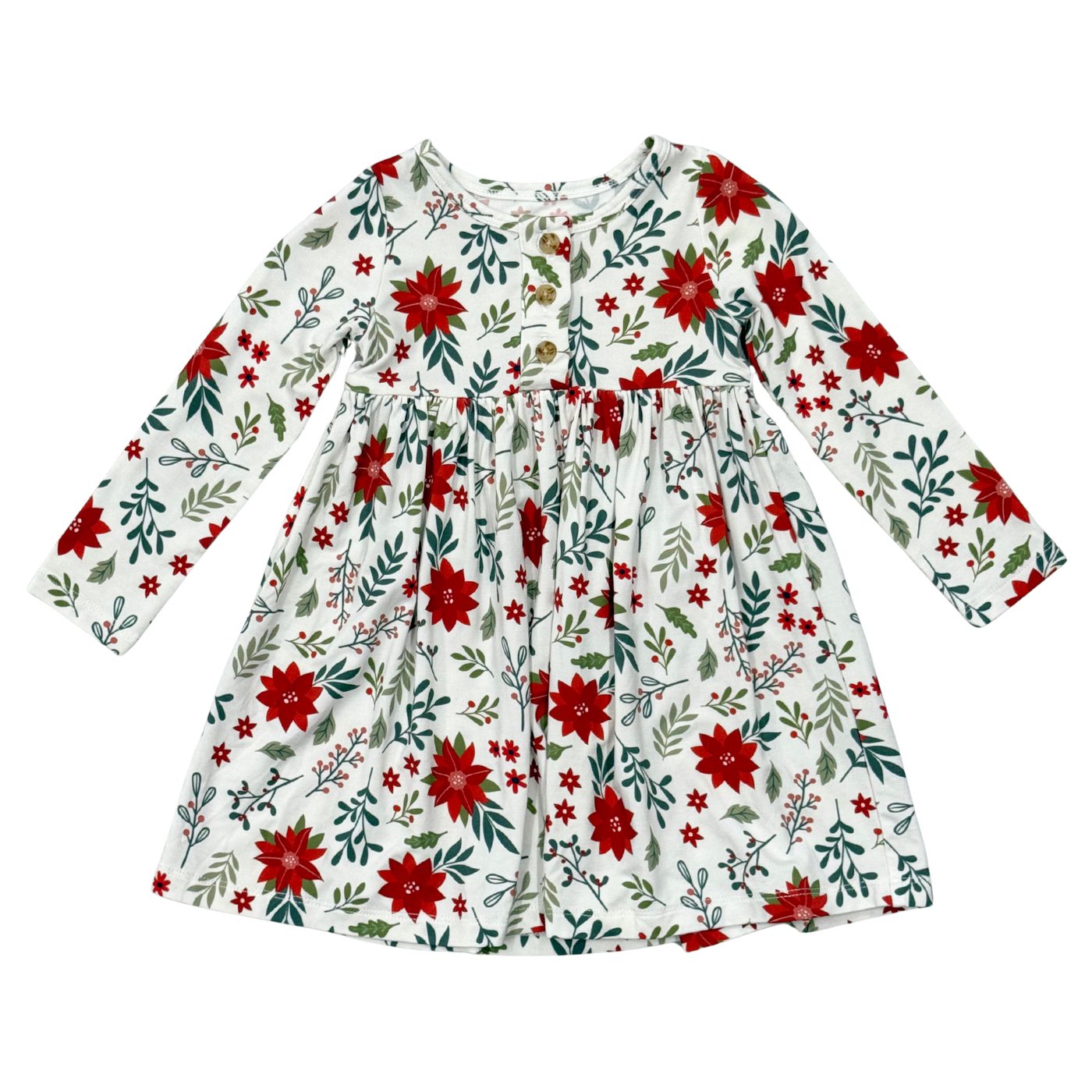 Babysprouts | Girl's Long Sleeve Henley Dress