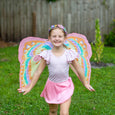 DREAMY DRESS-UPS® - Pink Rainbow Butterfly Wings + Mask