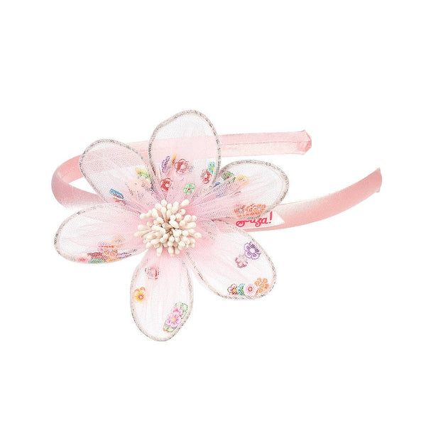 Speedy Monkey - Indra Tiara w/pink flower  - Hair Accessory