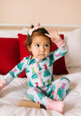Ollie Jay - Zippy Bamboo Baby PJ in Trim The Tree