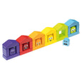 Toysmith - Cubika Wooden Construction Set Colorful Houses