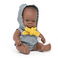 Miniland - Dressed African Baby Doll Boy 8 1/4" inch