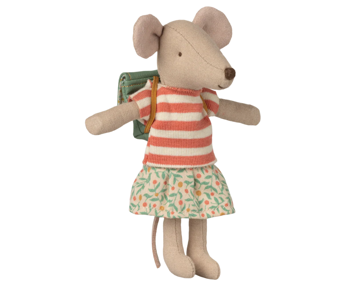 Maileg - Tricycle Mouse, Big Sister - Green