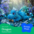 The Petting Zoo - Scoopz Dragon Blue 8" (20cm)