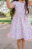 Ollie Jay - Classic Twirl Dress in Butterfly Rainbow