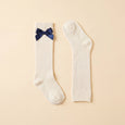 Vaenait Baby - Non-Slip Grip Knee Socks - Nana Ribbon Bow White