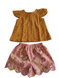 Reva Shorts and Top Set -GOLD - Infant & Toddler - Yo Baby