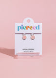 Pierced Co - Silver Pink Smiley Charms