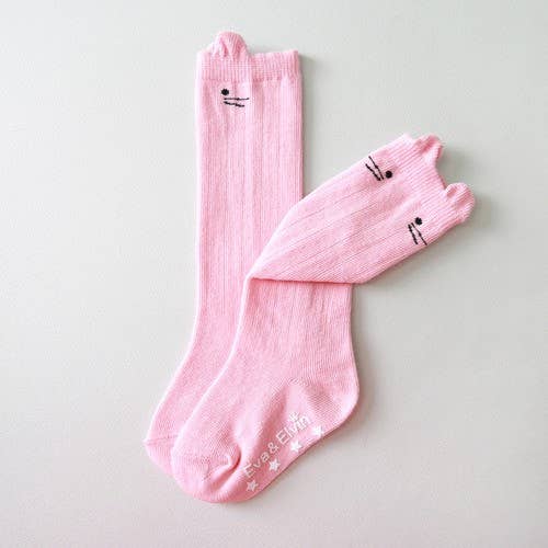 Eva & Elvin - Nero Knee Socks- Pink