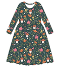 Bird & Bean® - Kids Long Sleeved Bamboo Dress - Sylva