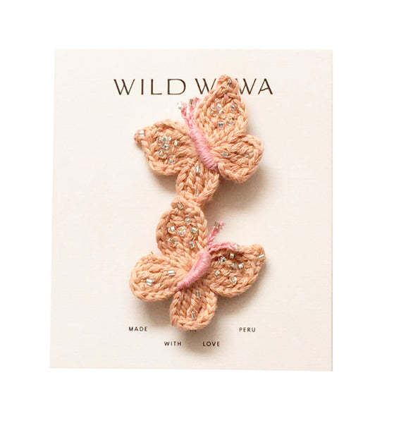 Wild Wawa - Crochet Butterfly Clip Set