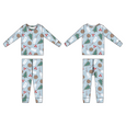 Sweet Bamboo - Santa Cookies - Blue - Big Kid Pajama