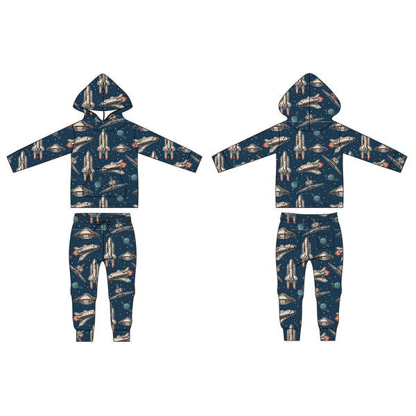 Sweet Bamboo - Jogger set - Deep In Orbit French Terry