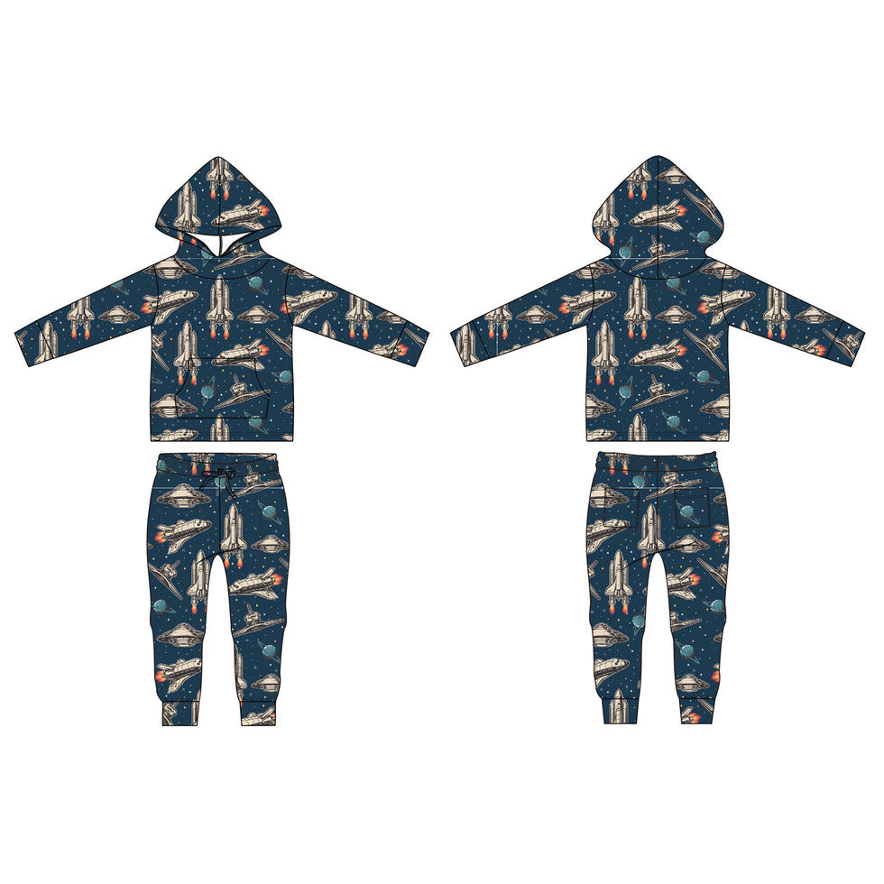 Sweet Bamboo - Jogger set - Deep In Orbit French Terry