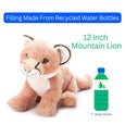 The Petting Zoo - Earth Keeperz Mountain Lion / Cougar medium 12" Recycled Plush