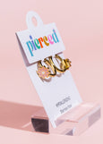 Pierced Co - Peach Daisy Huggies