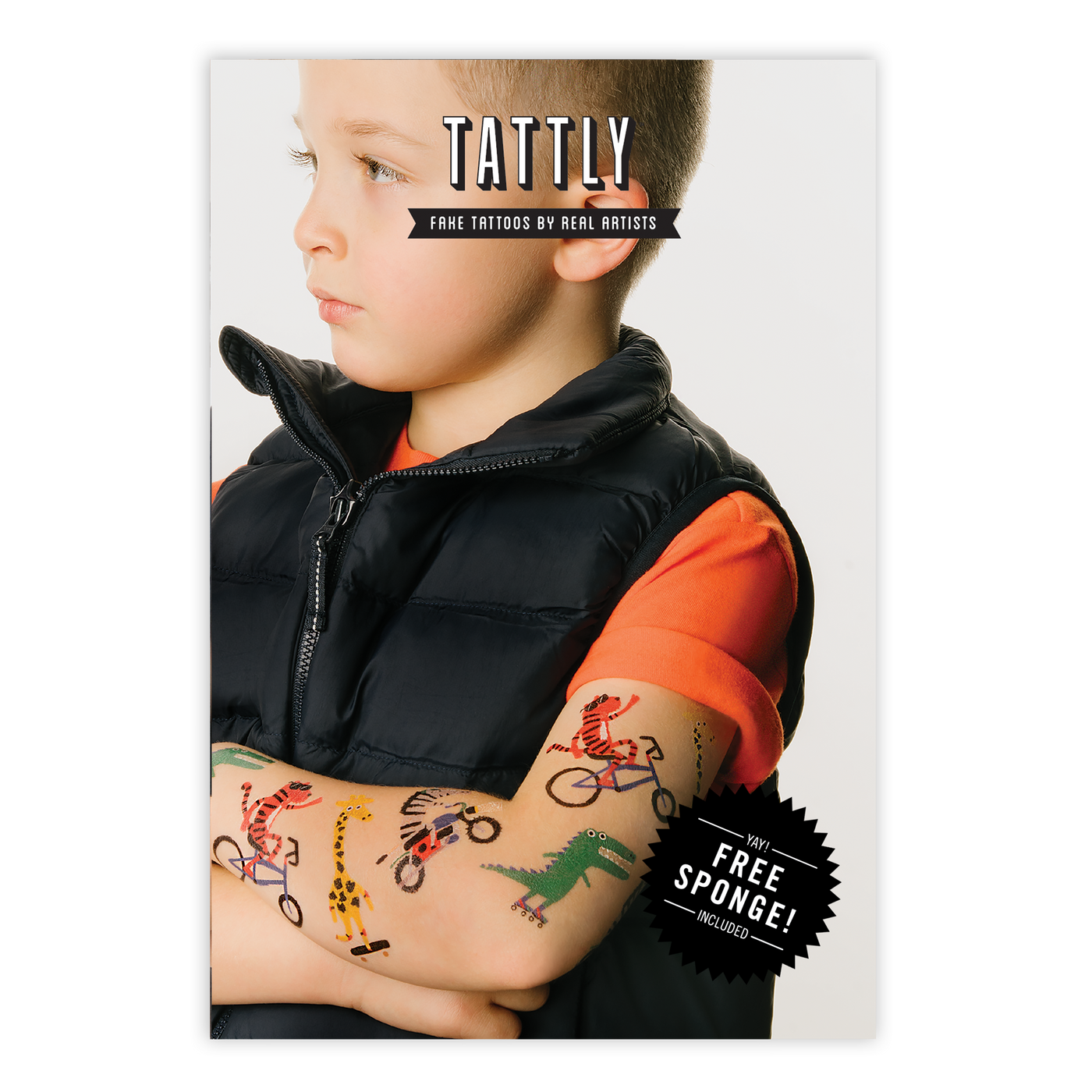 Tattly - Go Go Animals Tattoo Set