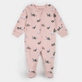 Petit Lem - Meowy & Bright Print on Peony Blush Sleeper