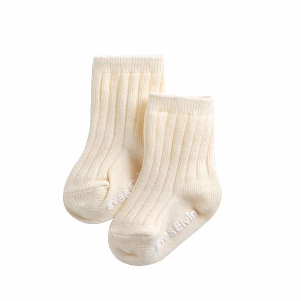 Eva & Elvin - Runrun Ankle Socks - Ivory
