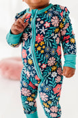 Bird & Bean® - Bamboo Sleeper - Navy Floral - Maren