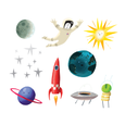 Tattly - Space Explorer Tattoo Set