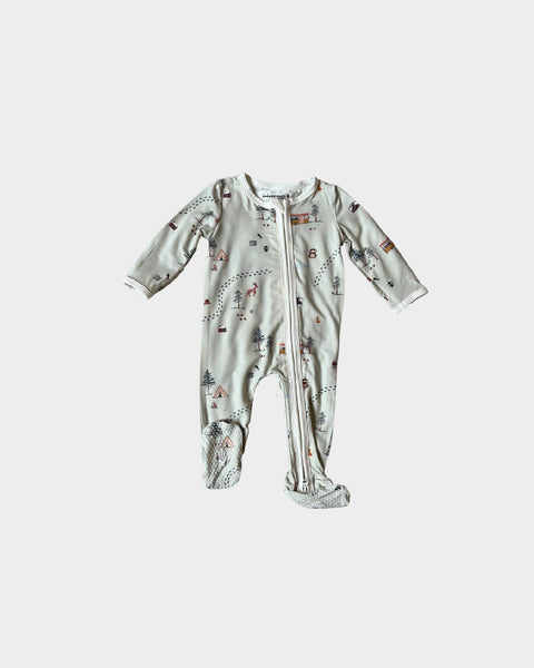Babysprouts - Baby Footie Romper in Camp