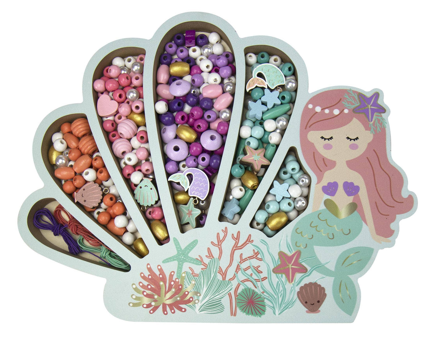Speedy Monkey - Les Perles -Mermaid Wooden Beads - 4y+