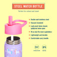 Wildkin - Unicorn 18 oz Steel Water Bottle