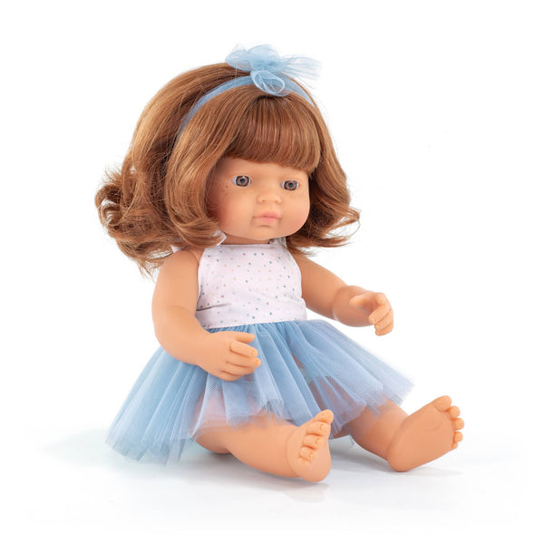 Miniland - Baby Doll Redhead girl 15''
