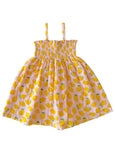 SIIX Collection - Lemon Sorbet / Muslin Smocked Tube Dress