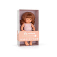 Miniland - Baby Doll Redhead Girl 15"